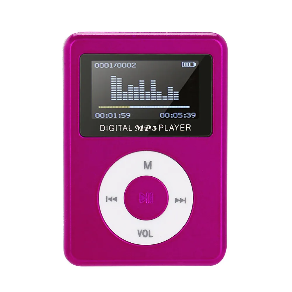 Новая мода 2018 USB мини mp3 плеер Поддержка ЖК экрана 32 ГБ Micro SD TF карта модный
