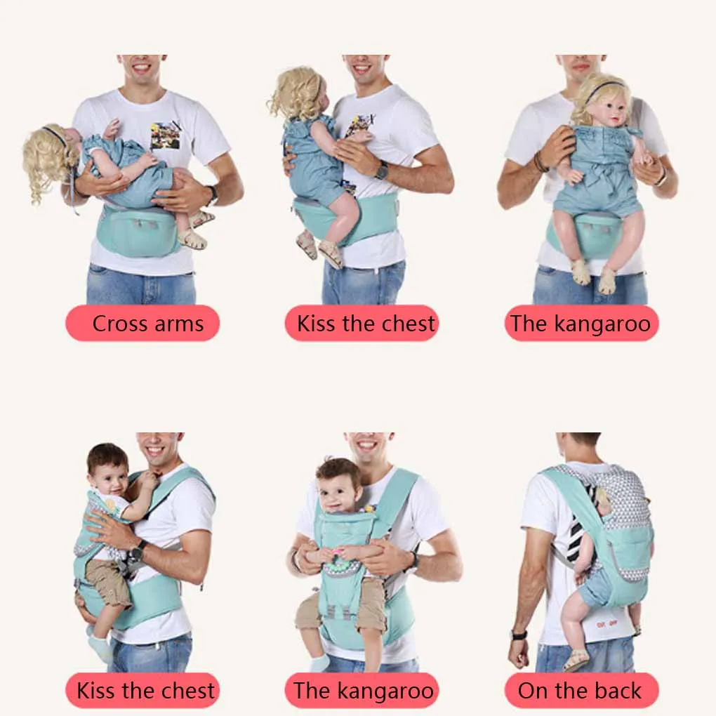 

2019 New Multifunctional Baby Hold Waist Baby Carrier Hipseat Belt Kids Infant Hip Seat Double-Shoulder Infant Carrier