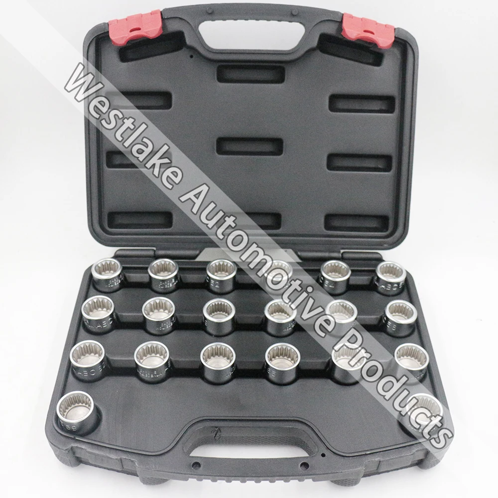 20PCS Special Wheel Nut Socket Set Anti Theft Lug Nut Removal Socket Tool Set For Porsche