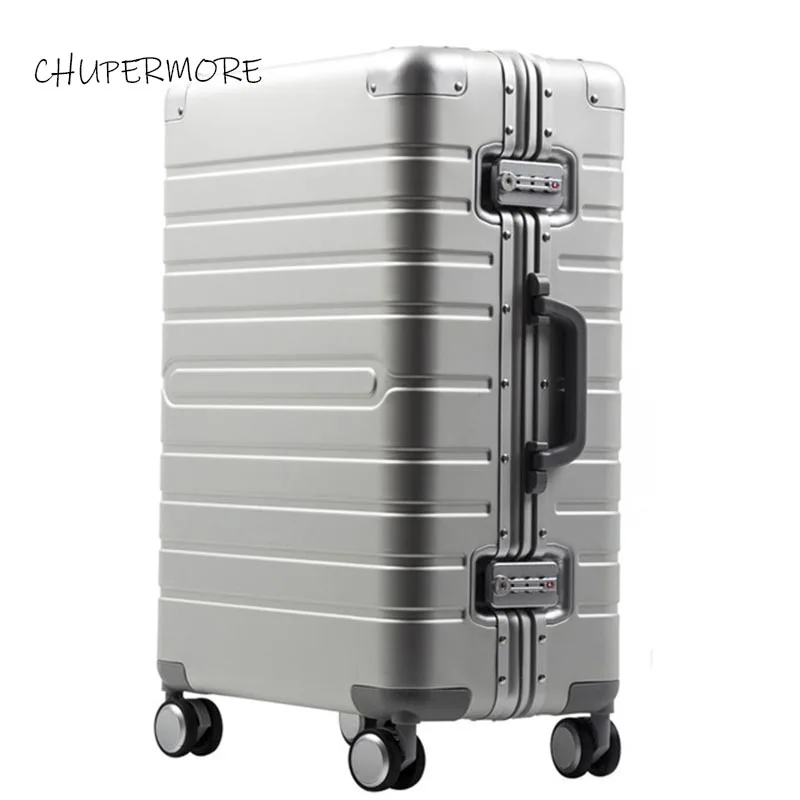 US $126.10 CHUPERMORE 100 AluminumMagnesium Alloy Rolling Luggage Spinner 202429 Inch Size High Quality Suitcase Wheels Men Trolley