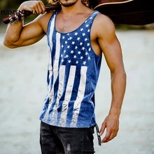 Pui men tiua летние мужские майки 3D с рисунком национального флага без рукавов, повседневный жилет Homme для спортзала, тренировок, спорта, свободная майка