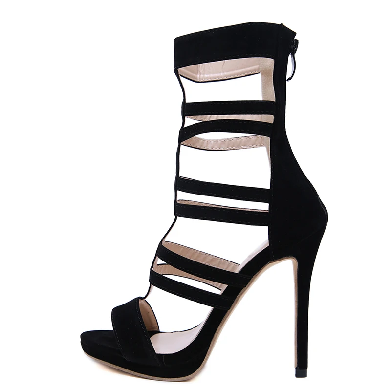 Size 35-40 Europe New Women High Heels Sandals Sexy Hollow Out Open Toe Ankle Strap Summer Women's Shoes Thin Heels Party Pumps