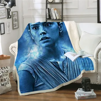 

Customize Sherpa Blanket Star Wars 3D Print Fashion Travel Outlet Throw Washable Fleece Blanket Drop Ship