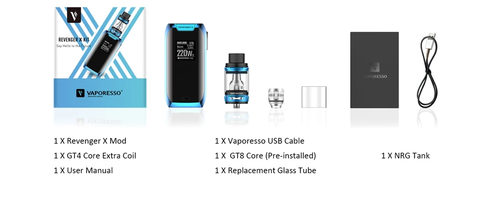 Electronic Cigarette Vaporesso Revenger X Kit Mod tank  atomizer coil (23)