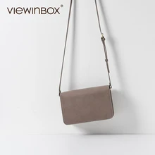 Viewinbox Vintage-Mode Leder Mini Flache Messenger Bags frauen Joker Briefträger Tasche Preppy Chic Schulter Crossbody Tasche Frauen