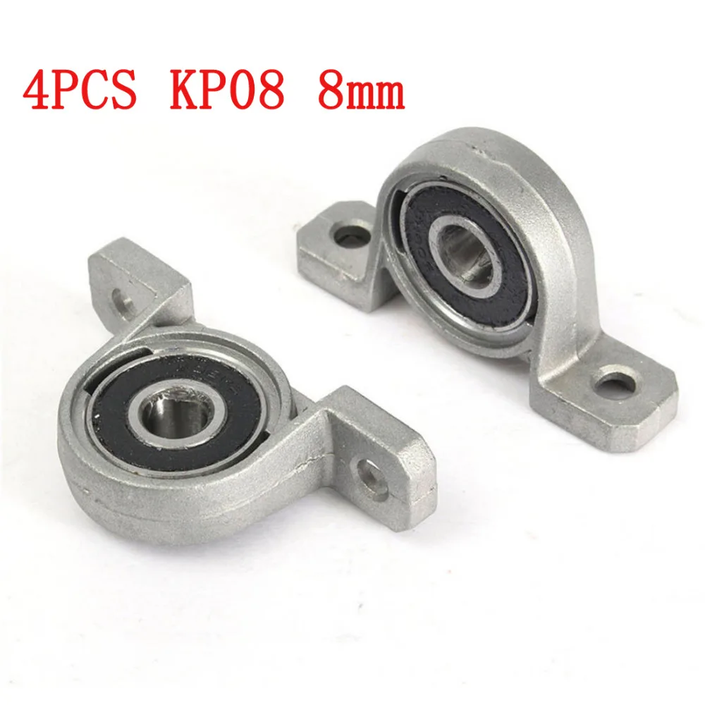 Zinc Alloy Diameter 8mm Bore Ball Bearing Pillow Block Mounting Shaft for KP08