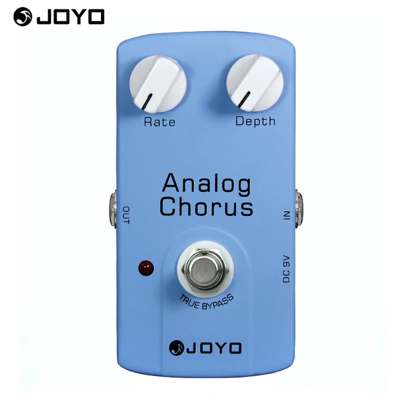 JOYO JF-37 Analog Chorus Guitar Audio Effect Pedal with True Bypass free shipping joyo jf 37 guitar effect pedal analog chorus electric true bypass guitar audio pedal box musical instrument accessories