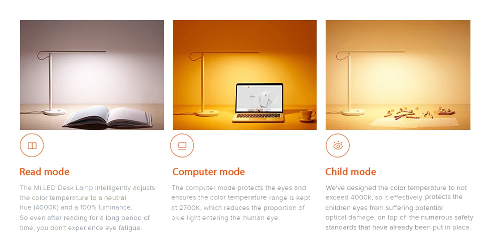 1 mi jia MJTD01YL mi умный светодиодный настольный светильник, настольная лампа Dim mi ng, светильник для чтения, WiFi, Enab, светодиодный, работает с Alexa mi Home APP, 100-240 В