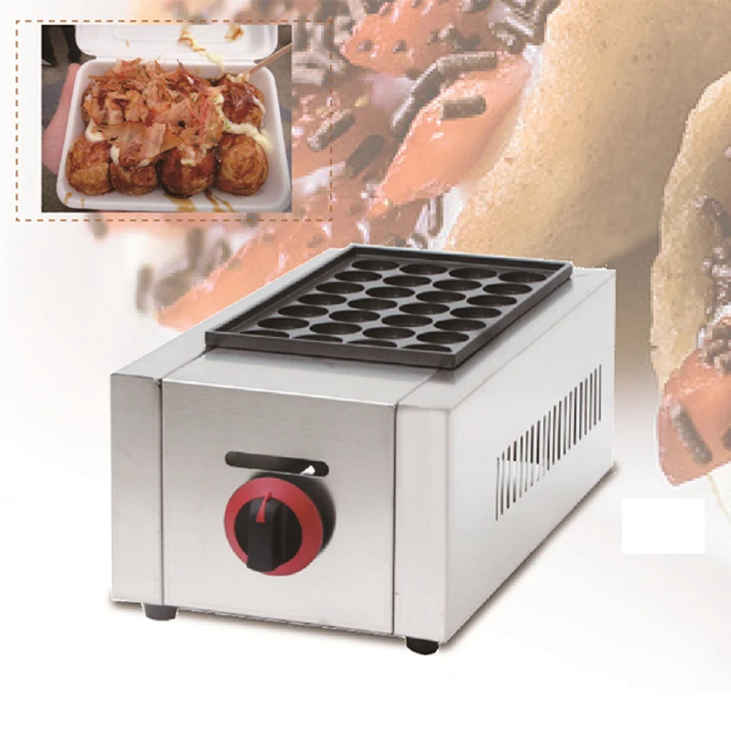 Коммерческое газовое устройство для приготовления такояки машина Takoyaki гриль Pan
