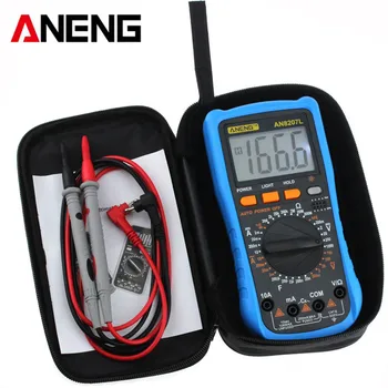 

ANENG AN8207L Digital Multimeter 2000 Counts Handheld Multimeter LCD Display AC/DC Current Testing Multi Meter