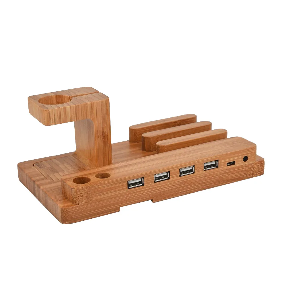 Зарядная Станция 4 в 1 док станция с портами Usb для iPhone iPad iPod Apple Watch|Подставки и