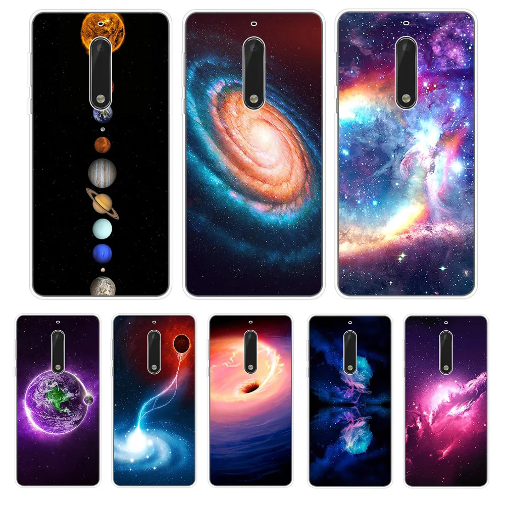 Universe Milky Way Phone Case For Nokia 1 2 3 5 6 7 8 X5 X6 X7 Soft Cover 2.1 3.1 5.1 6.1 7.1 8.1 Plus |