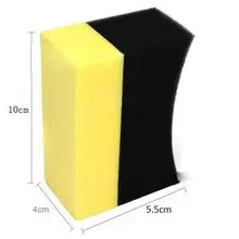 LumiParty Авто u-образный воск для полировки шин составная губка для чистки шин дуговая Губка Идеально подходит для чистки r30