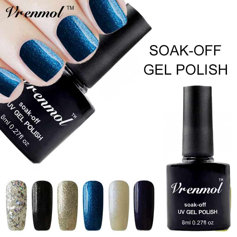 

Vrenmol 8ml Gel Polish High Quailty UV Gel Nail Soak Off Gel Lak Long Lasting Shining Color Gel Painting Gel DIY Nials Tool