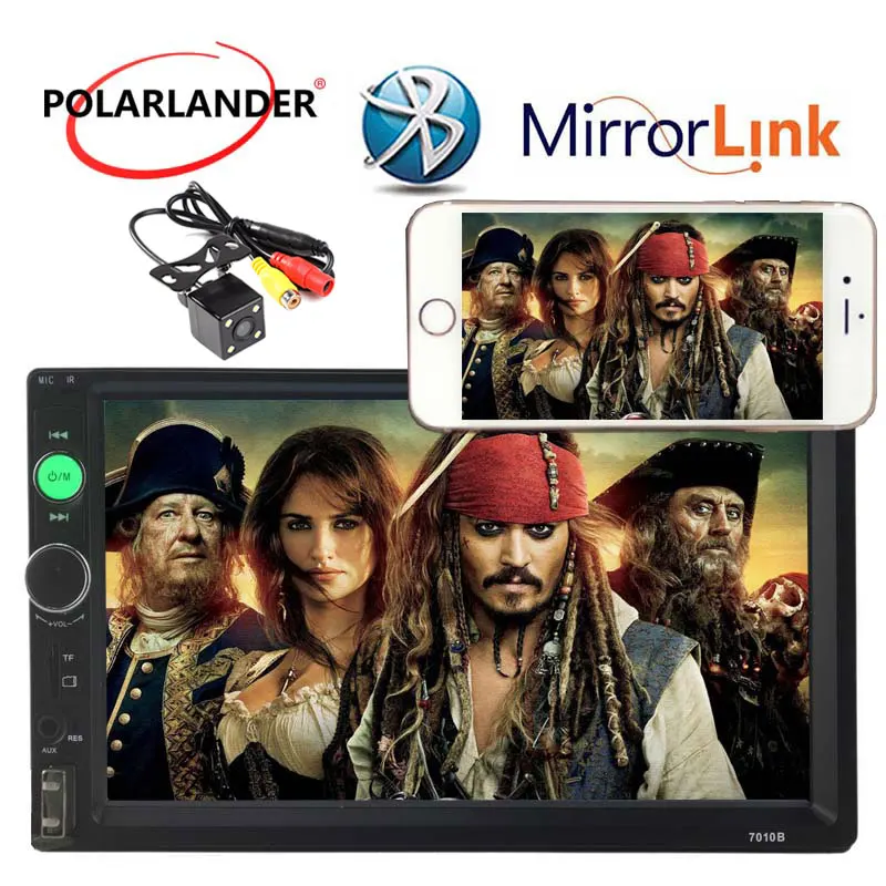 

Car stereo car MP4 MP5 player 2 DIN Bluetooth 7 inch car radio with remote control 7010B1 car audio Mirror Link