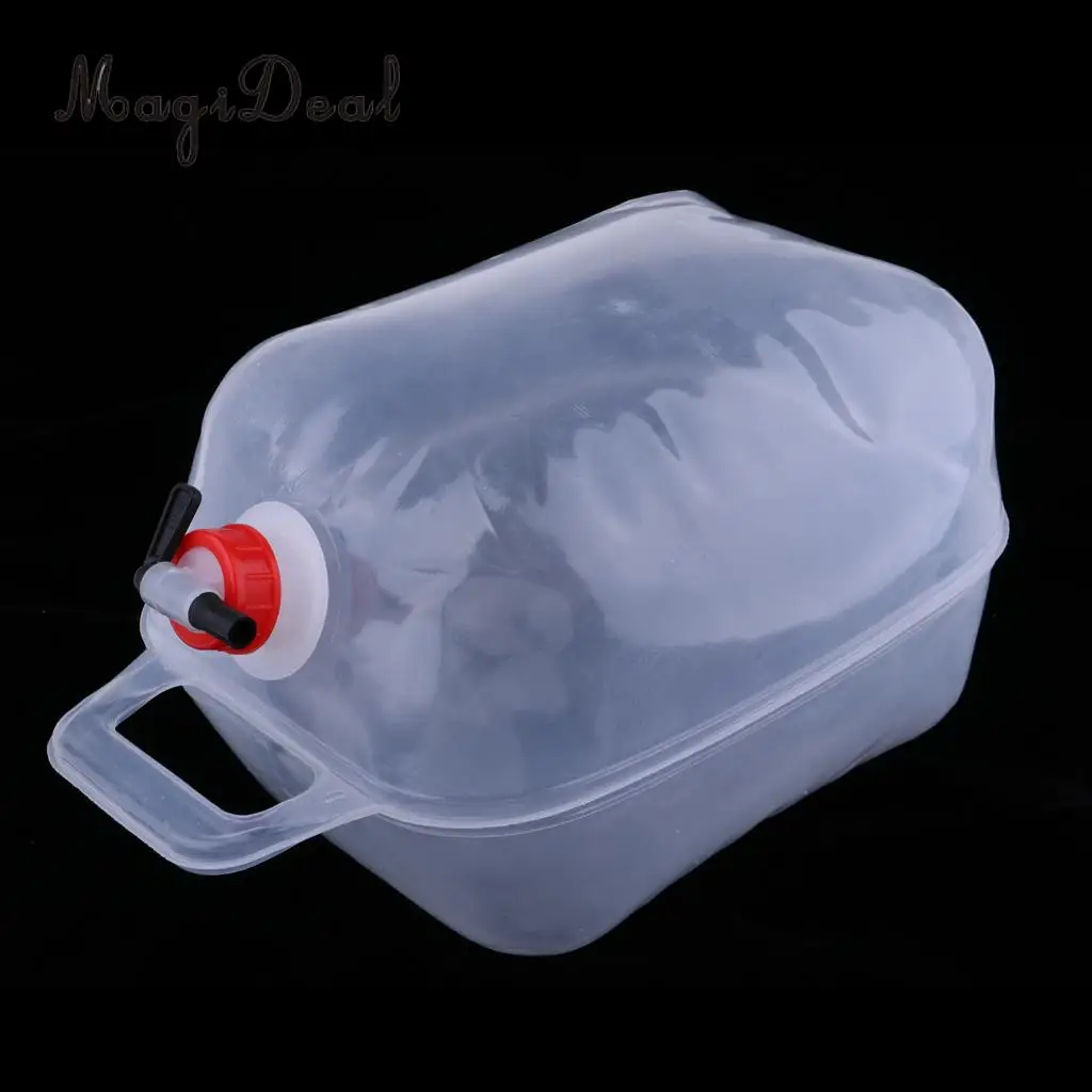 MagiDeal 10L Drinking Water Pot Folding Water Bucket Fruit Wash Basin for Outdoor