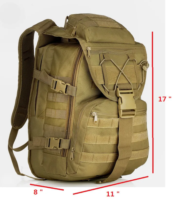 Военный Тактический штурмовой рюкзак армейский Molle водонепроницаемый EDC рюкзак сумка для наружного туризма кемпинга охоты альпинизма