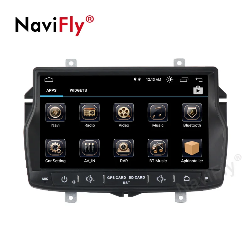 Clearance Navifly 1DIN Android 8.1 Car DVD player For LADA Vesta Radio Multimedia GPS Navigation Quad Core Wifi Stereo Map Card MIC HD SWC 0