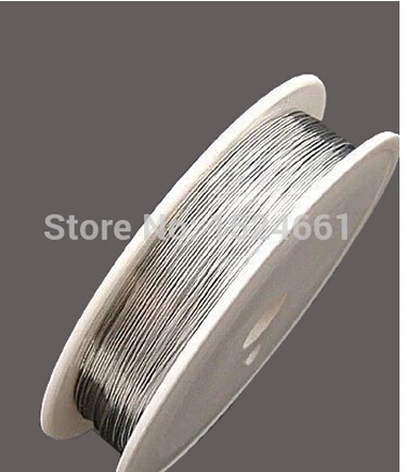 

wire 1mm, hot- Silver Tone Steel Beading Wire sold per lot of 1 roll(9M) ** rope
