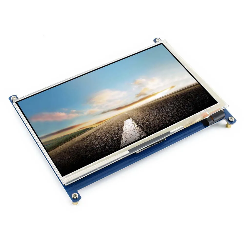 7 ''дисплей, 7-дюймовый HDMI lcd(C), емкостный сенсорный экран, HDMI монитор, поддерживает Raspberry Pi Модель 2B/3B/3B+ BB Черный