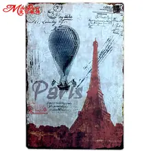 [Mike86] Париж строительство металлические знаки Искусство стены комнаты кафе-бар Винтаж паб Пэтти украшения A-171 заказ смешивания 20*30 см