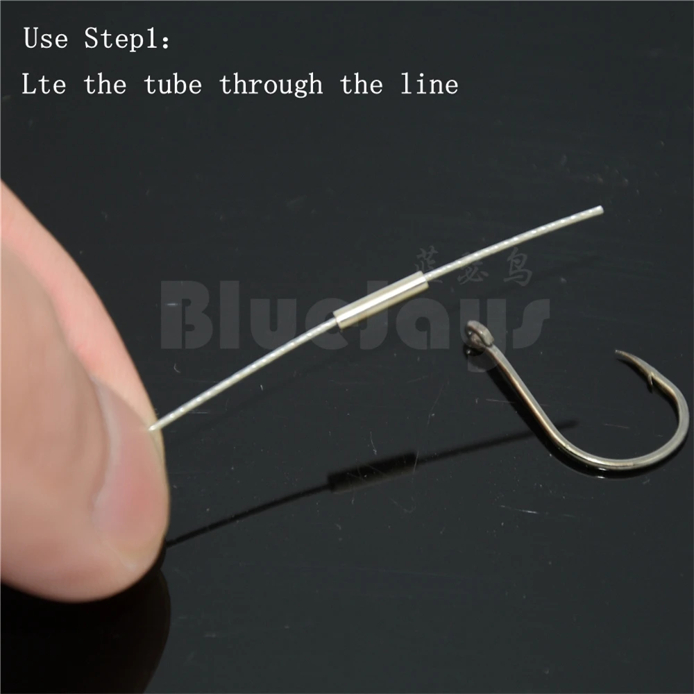 BlueJays 100pcs/lot Fishing stainless steel fishing line sleeve copper tube 0.8-3.4mm fishing accessories fishing line tube 8mm