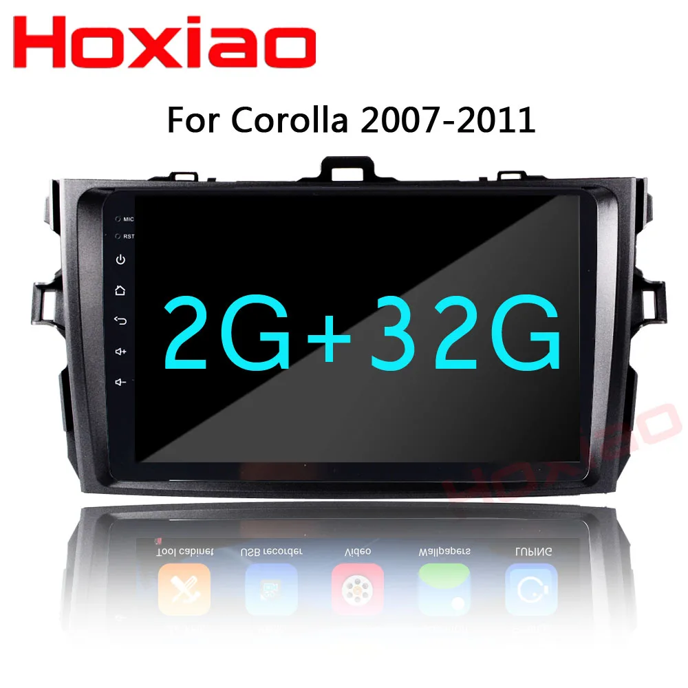 Cheap Car Android 2+32 For Toyota Corolla 2007 2008 2009 2010 2011 8 inch 1024*600 screen Car radio gps stereo 2 din car dvd player 1