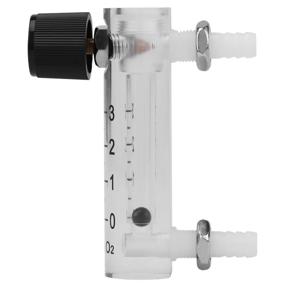 Mutilpe LZQ Gas Air Oxygen Flow Meter With Control valve 8mm Hose Barb