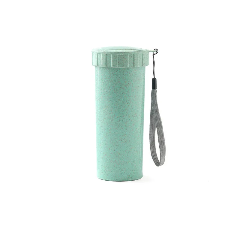 3.3Pastoral Wheat Straw Hand cup with lid Fashion Travel Cups Of Coffee Cup Student Sport Cheap And Accessible Drinking cup