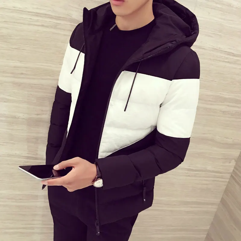  mens winter jackets and coats Slim fit teen men jacket Fashion casual Parkas coat men S M L XL XXL 