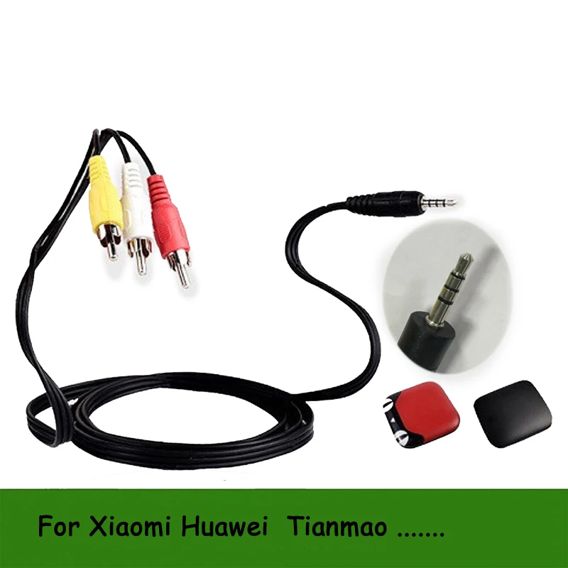 Mini 3.5mm AV 1 into 3 Audio Stereo Aux Cord 3RCA to 3.5mm Male 3.5 Jack RCA Aux Cable For Speaker Wire For Car/PC/TV/MP3