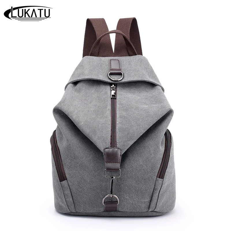 

LUKATU Brand Fashion Women Backpack Nubuck PU leather School Backpacks For Teenage Girls Casual Large Capacity Shoulder Bags