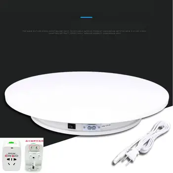 

HQ DX01 25X6CM Merchandise Display Base 360 Degree Electric Rotating Turntable for Photography Automatic Revolving Platform