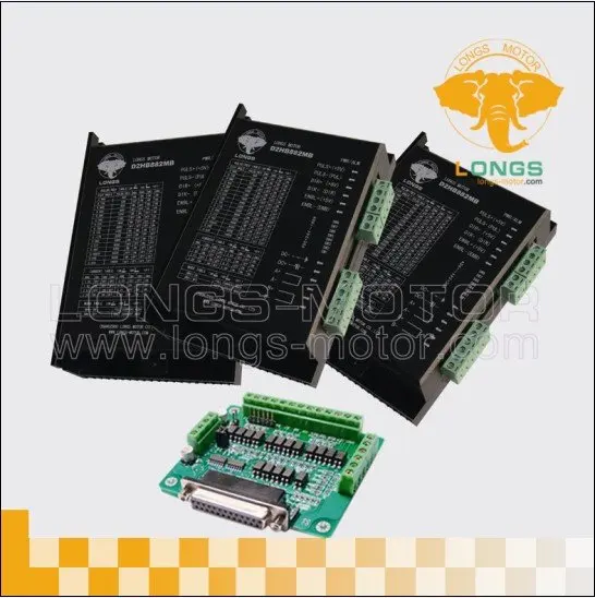 3 осевой Драйвер шагового двигателя PEAK 7.8A 256micsteps DM860A controller DB25 CNC длинный