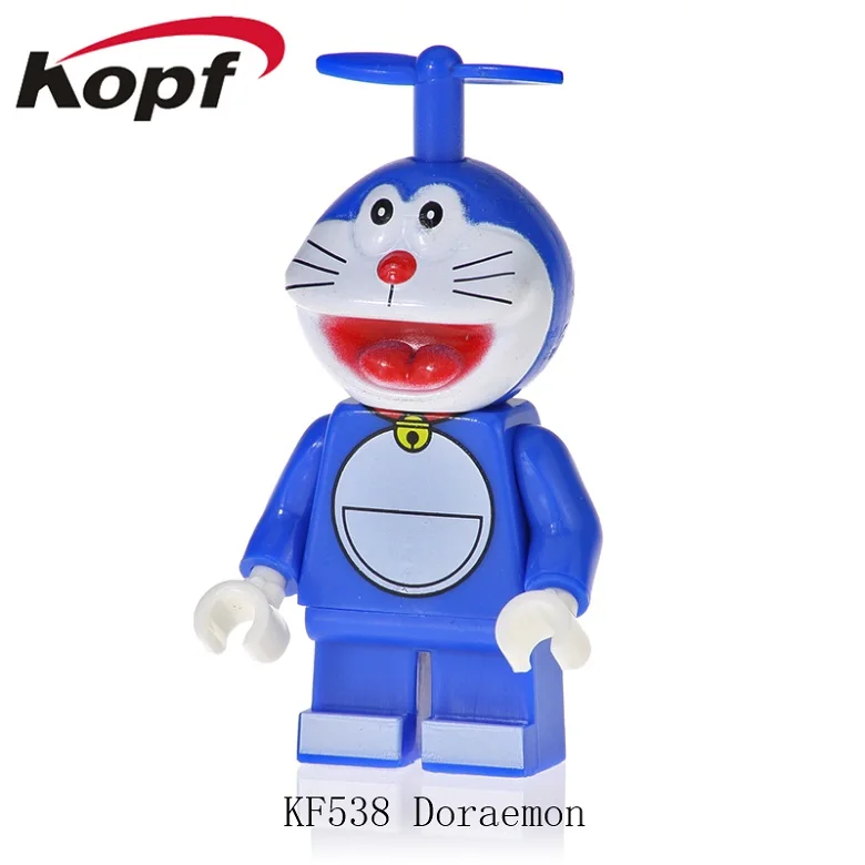 20 шт. Мультфильм фигурки Doraemon Микки Дейзи Дак образование строительные блоки кирпичики для детей игрушки KF538