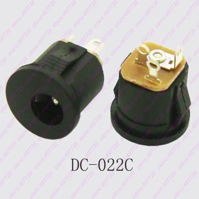 100 шт.-500 шт. высокое качество DC Jack Женский Мощность разъем зарядки клеммное pin2.0* 5.5 DC разъем dc-022c