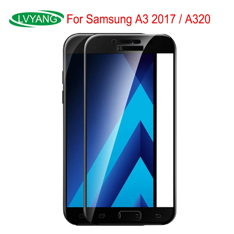 3D полное покрытие для Samsung Galaxy A3 2017 полная версия защита экрана A320 A3200 A320F SM-A320F
