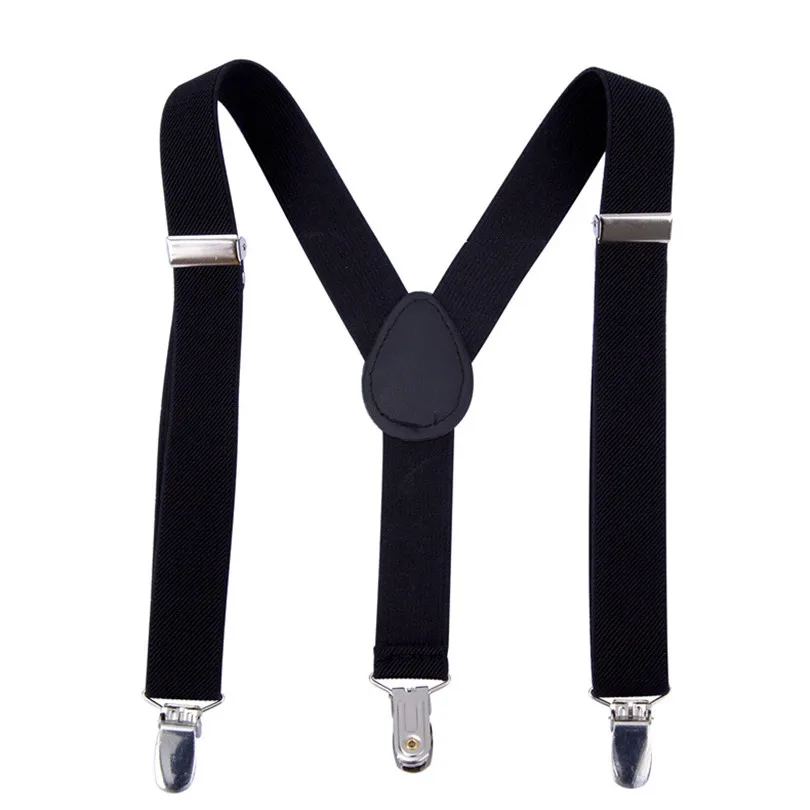 Awaytr Baby Suspenders Fashion High Elastic Braces Kids 3 Clips Boy