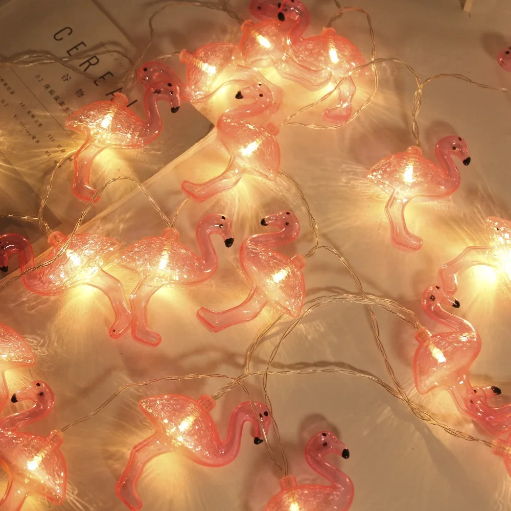 JUNJUE Flamingo LED String Light ins Korean Style Party Supplies Christmas Wedding Decoration Holiday Lights For Home JUNJUE Flamingo LED String Light ins Korean Style Party Supplies Christmas Wedding Decoration Holiday Lights For Home