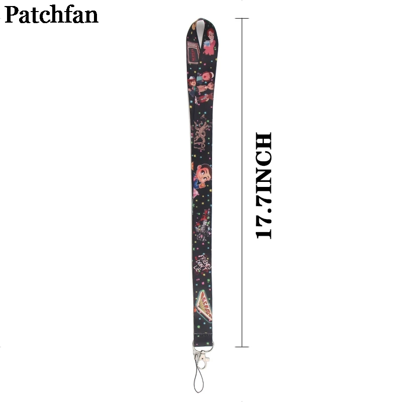 Patchfan странные вещи винтажное искусство крутые мужские lanyards ключи в мобильном телефоне ремни Ожерелье держатели карт тесьма A2256