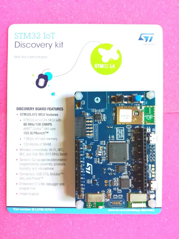 STM32 by ST B-L475E-IOT01A1 STM32L4 Discovery kit IoT node low-power...