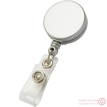 Серебряный цвет ID карты бейдж катушка Держатель клип, выдвижной с поясной пряжкой, нейлоновый Канат, больница медсестры офис пользу, качество дешево