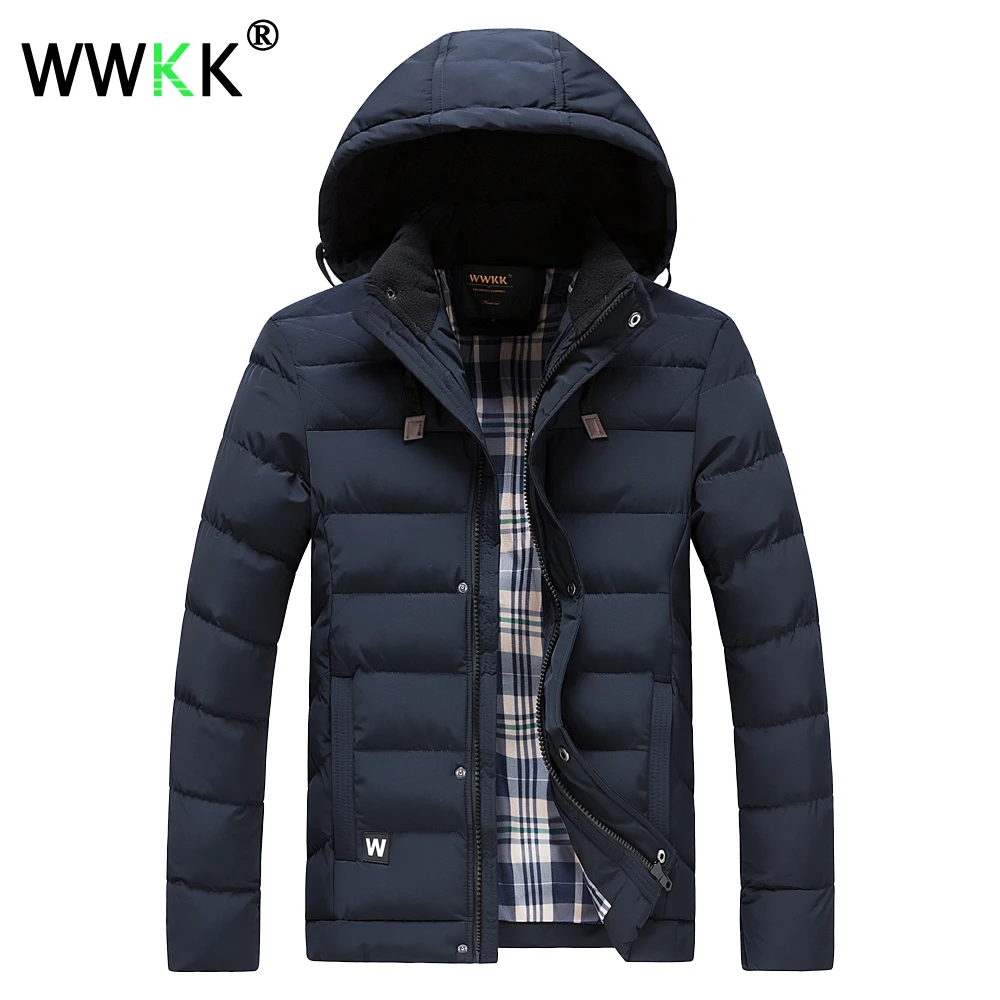 Новая зимняя куртка WWKK теплая парка Мужское пальто Мужская одежда из аляски с