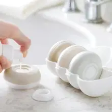 4 упаковки пресс-типа бутылки с эмульсией Путешествия Портативный гель для душа шампунь упаковка косметики коробка для хранения