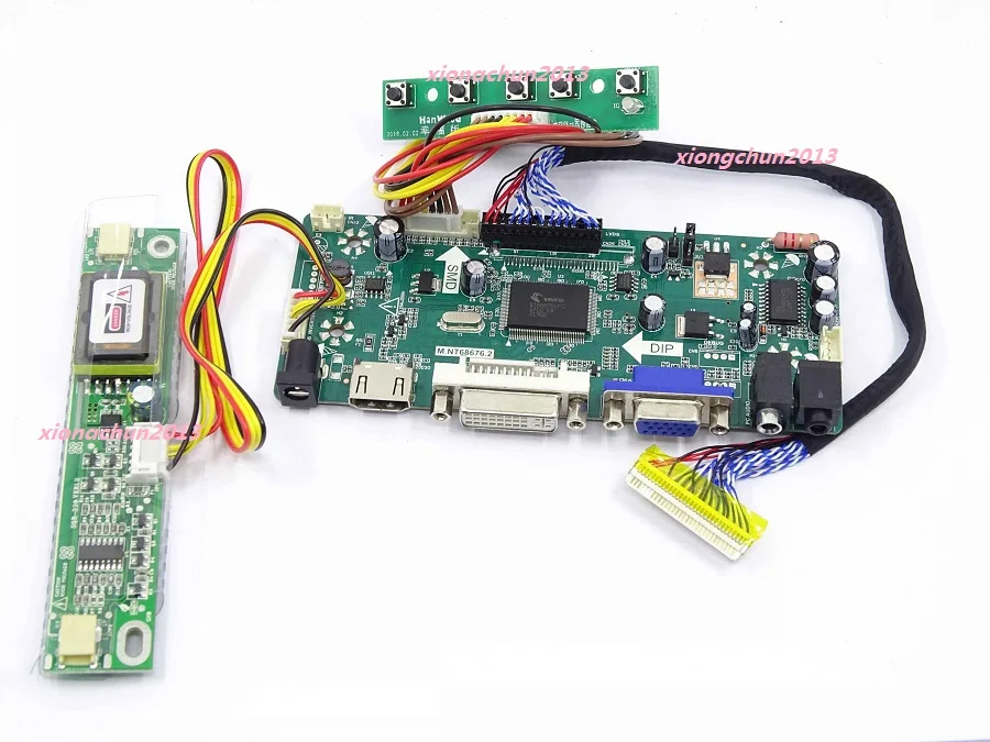 HDMI DVI M. NT68676 плата контроллера 2 лампы аудио ЖК монитор LVDS для панели LM190E08 TLJ1/TLJ2