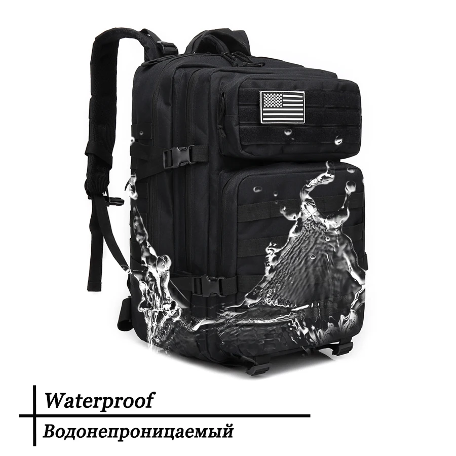45L Large Capacity Tactical Backpack for Military waterproof