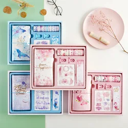 1 Pakage Small Fresh Stationery Set Sticker Tape TN Hand Book Metal Clips Lovely Girl Heart Account Gift Set Creative Book 1 Pakage Small Fresh Stationery Set Sticker Tape TN Hand Book Metal Clips Lovely Girl Heart Account Gift Set Creative Book