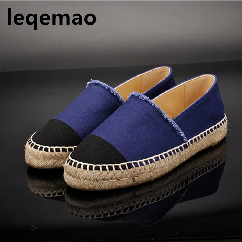 New Fashion 2018 Spring Autumn High Quality Women's Espadrilles Shallow Canvas Shoes Girls Loafers Flats Casual Shoes Size 34-42