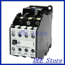 35 мм din-рейку переменного тока 3-полюсный 2NO 2NC 220 V 50 HZ катушка замыкатель переменного тока CJX1-16