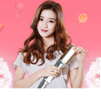 

2 in 1 Automatic Hair Curling Iron Ceramic Tools ondulador de cabello Wand For All Types 360 Rotating - tenacillas pelo profesio